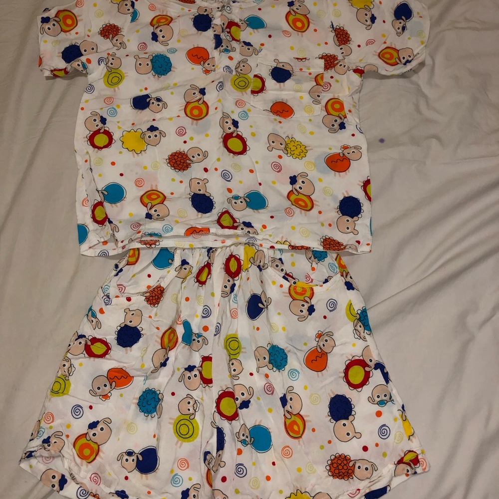 Colorful Hedgehog Kids Pajamas